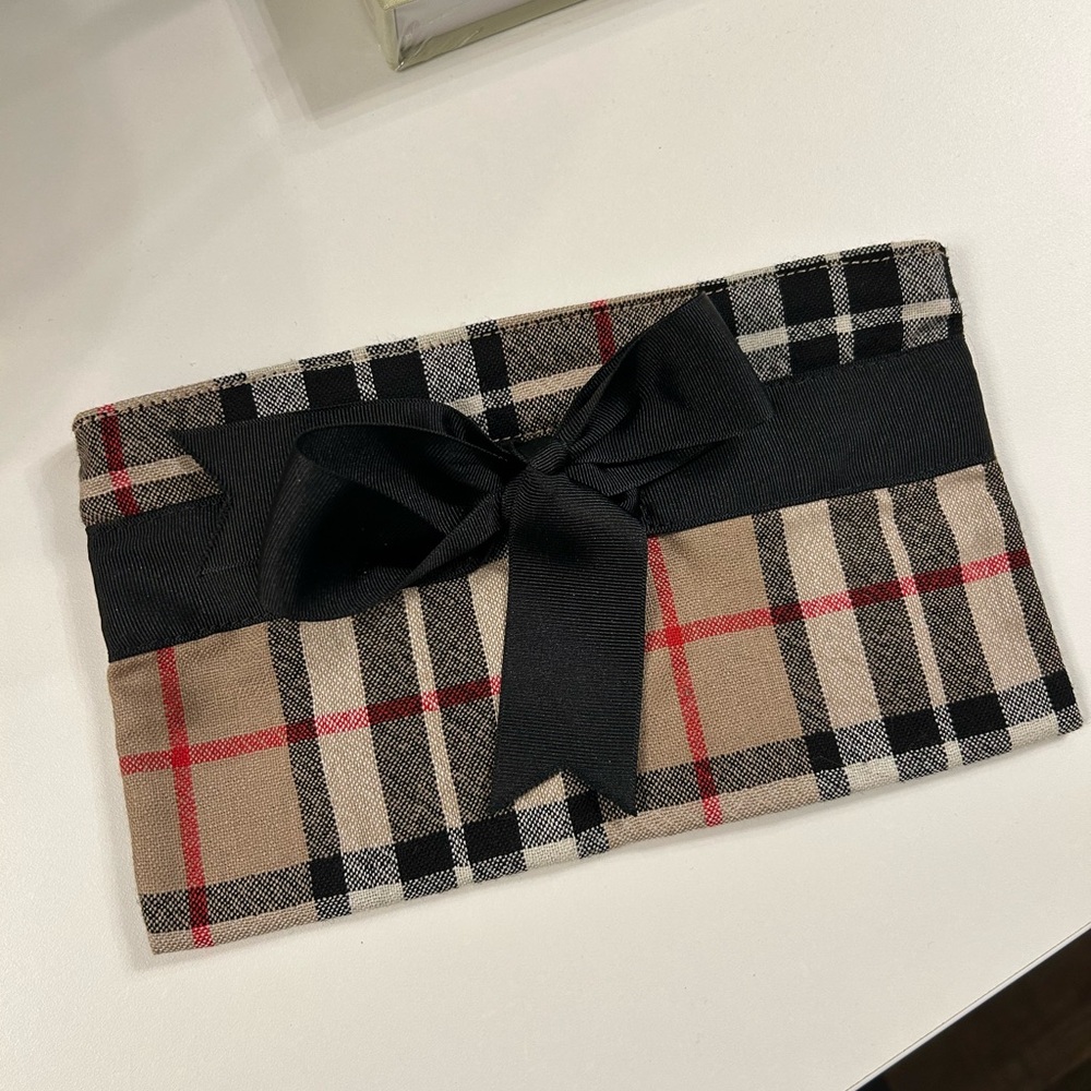 Plaid Bow Clutch